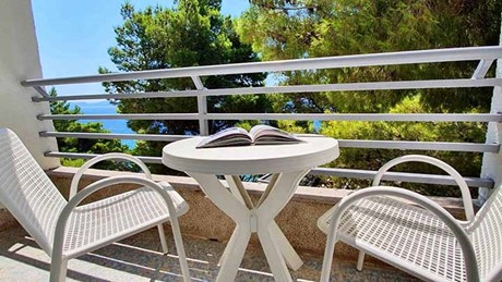 Pogled s balkona apartmana